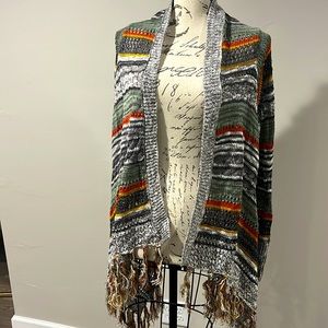 Colorful Striped knit cardigan